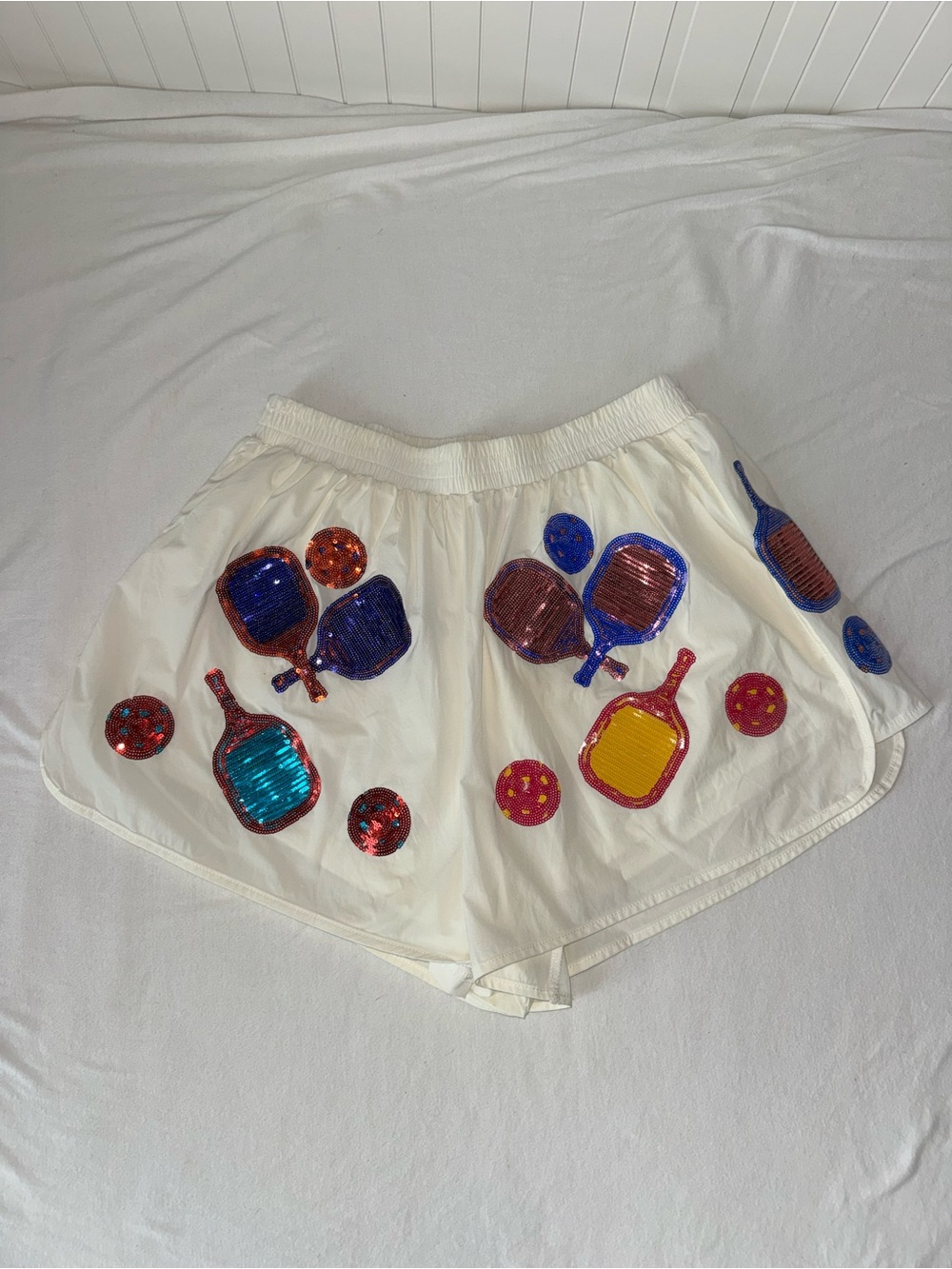 Queen of Sparkles Sequin Pickleball Shorts